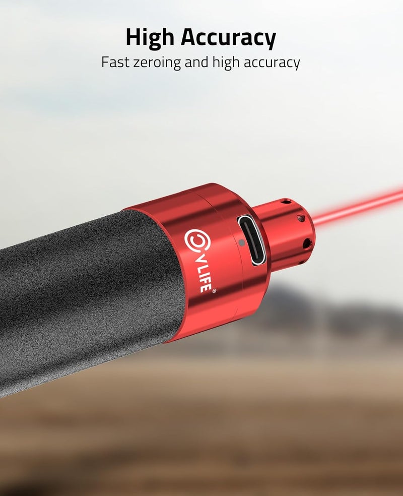 CVLIFE Rechargeable Green/Red Laser Bore Sight Magnetic Bore Sight Laser for Multiple Calibers Professional Boresighter with Magnetic Connection - Image 4
